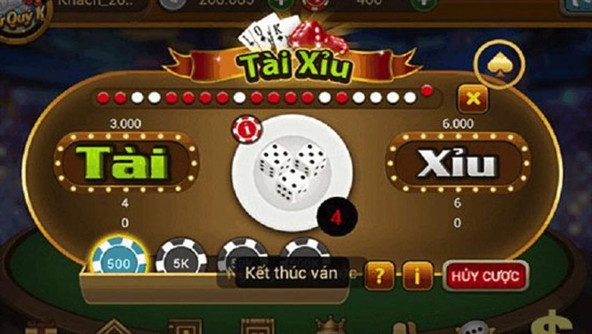 Hình thức đặt cược tài xỉu